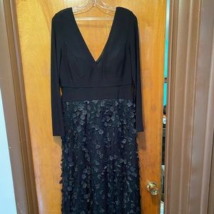 Xscape Floral Appliqué Gown